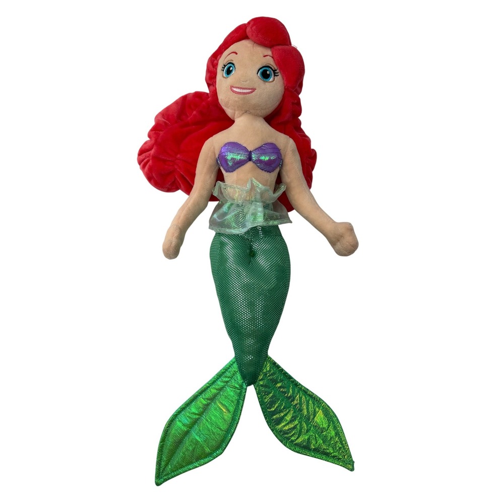 Disney Ariel Plush Doll Little Mermaid Disney On Ice Souvenir Green Red 21 Inch